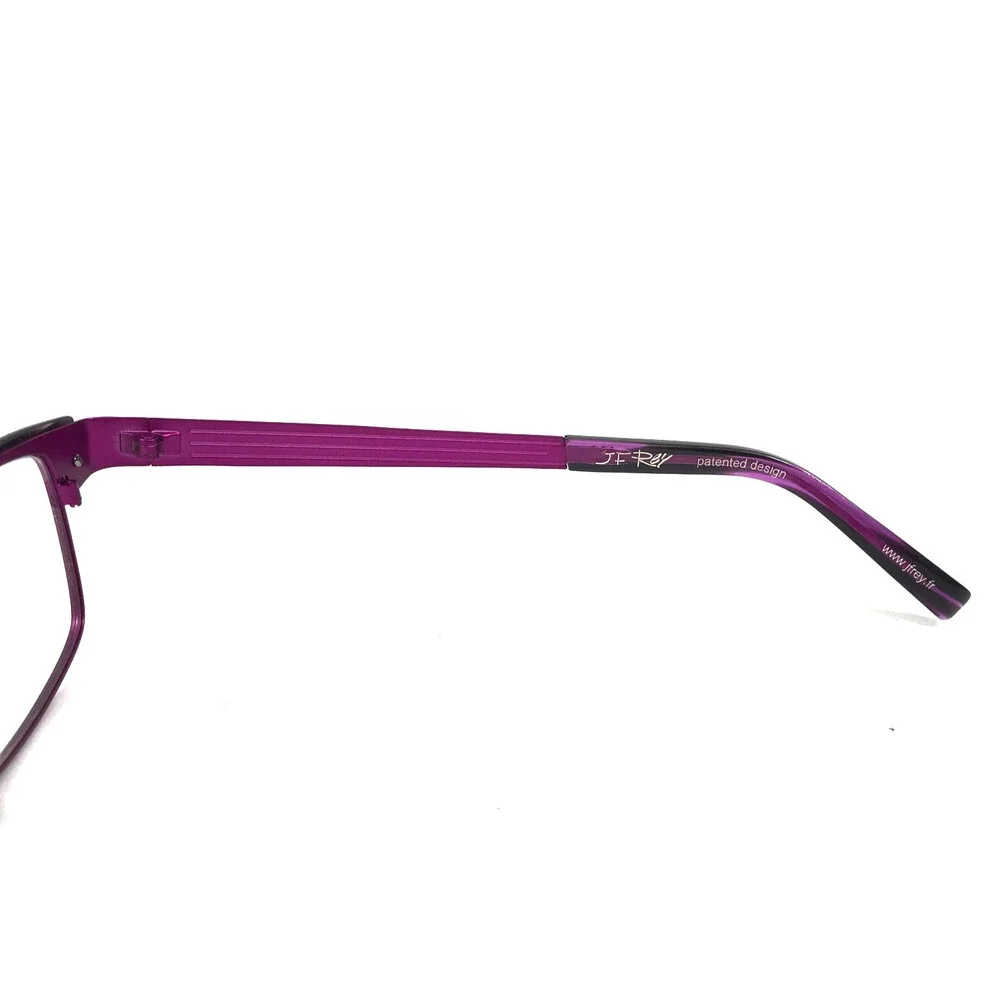 J.F. Rey Eyeglasses Frames JF2553 7575 Matte Purple Horn Rectangular 52-19-140